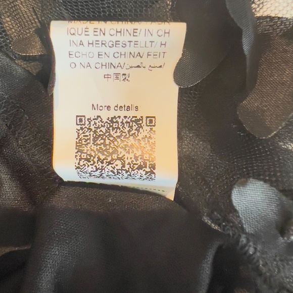 #A006  Shein  Whimsical Chic Gothic Romance  Fairycore Glam Black Dress NWOT XL - Picture 5 of 8